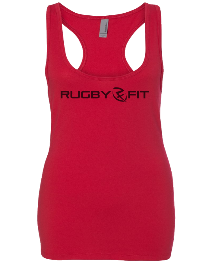 RugbyFit Ladies Racerback Tank (Red)